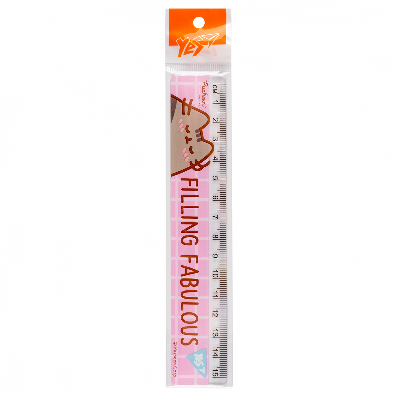 Лінійка пласт. 15см "Yes" Pusheen №370655(20)(100) — фото товару | Канцелярський Сад