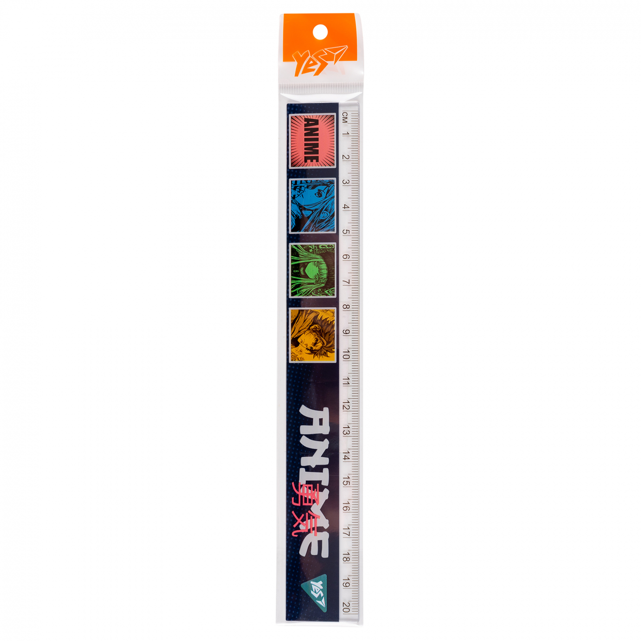 Лінійка пласт. 20см "Yes" Anime №370669(20)(100) — купити | Канцелярський Сад