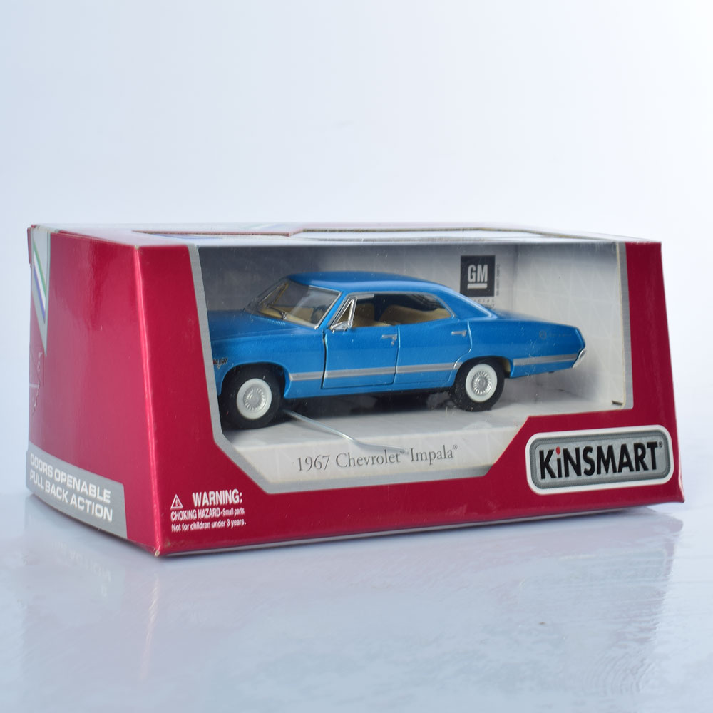 Машина інер-а метал. "Kinsmart" Chevrolet Impala 1967(1:43)в кор-ці,16х7х8,5см№KT5418W(24) — фото товару | Канцелярський Сад