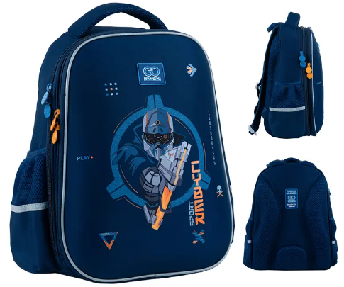 Рюкзак каркасний "GoPack" Education Cyber Game 2від.,2карм. №GO24-165M-8(6) — фото товару | Канцелярський Сад