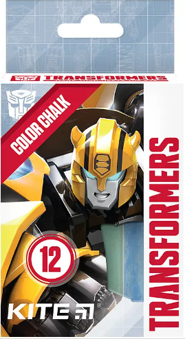 Крейда кольор. "Kite" №TF24-075 12шт Transformers(12)(288) — купити | Канцелярський Сад