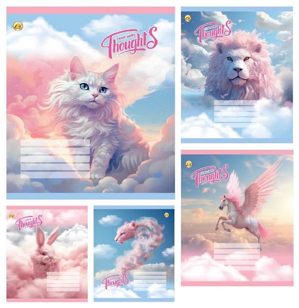 Зошит 18арк. лін. /ТВ/ "Щасливі думки" №ТЕ42211(20)(400) — фото товару | Канцелярський Сад