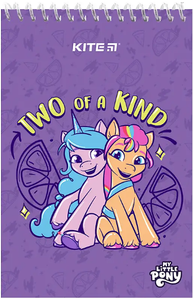 Блокнот пруж. А6 48арк. б/лін. пласт. Little Pony №LP24-196/Kite/(20) — фото товару | Канцелярський Сад