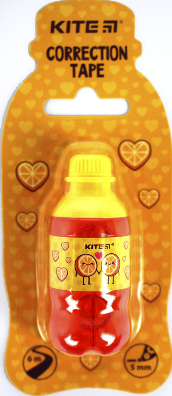 Коректор стрічк."Kite" 5ммх6м Orange №K24-007-1(12)(576) — купити | Канцелярський Сад
