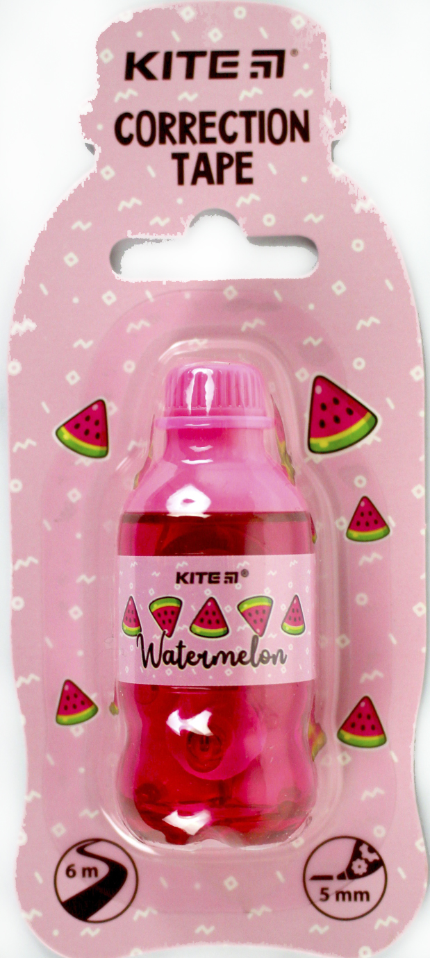 Коректор стрічк."Kite" 5ммх6м Watermelon №K24-007-2(12)(576) — фото товару | Канцелярський Сад
