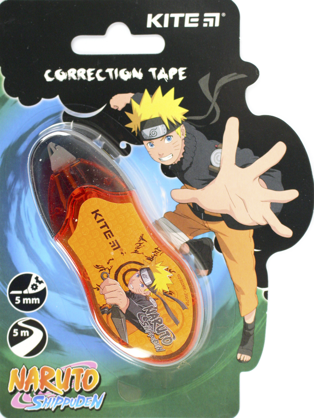 Коректор стрічк."Kite" 5ммх5м Naruto №NR24-006(12)(576) — фото товару | Канцелярський Сад