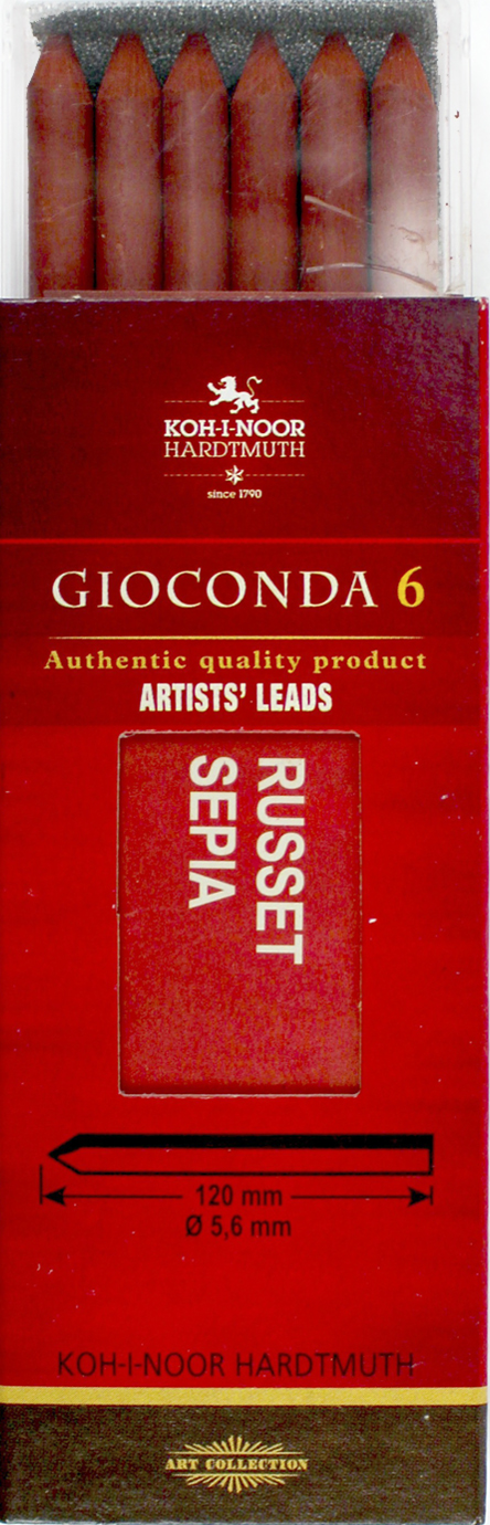 Грифель "Koh-i-noor" №4373 5,6мм сангіна теракотова(6)(144) — купити | Канцелярський Сад