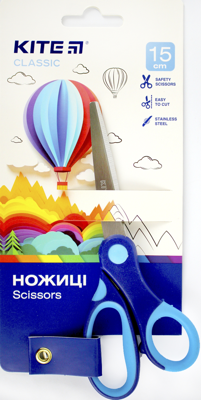 Ножиці дит. "Kite" №K-126-2 Classic 15см(12)(240) — фото товару | Канцелярський Сад