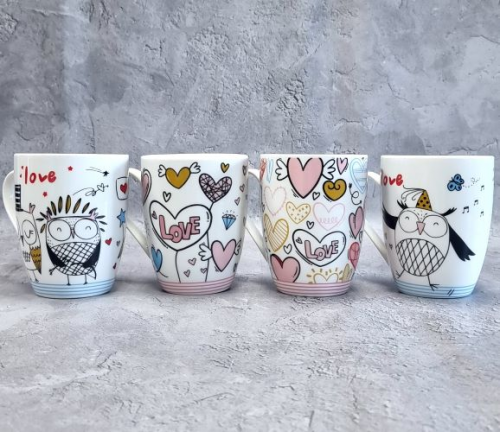 Чашка керам. 360мл "Кохання" №2091-26/S&T/(12)(48) — фото товару | Канцелярський Сад