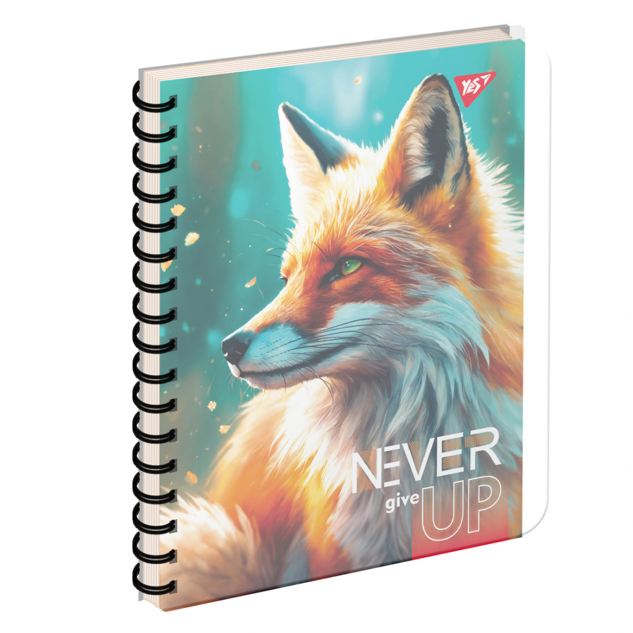 Блокнот пруж. В5 144арк. Never give up №681958/Yes/(3)(30) — фото товару | Канцелярський Сад