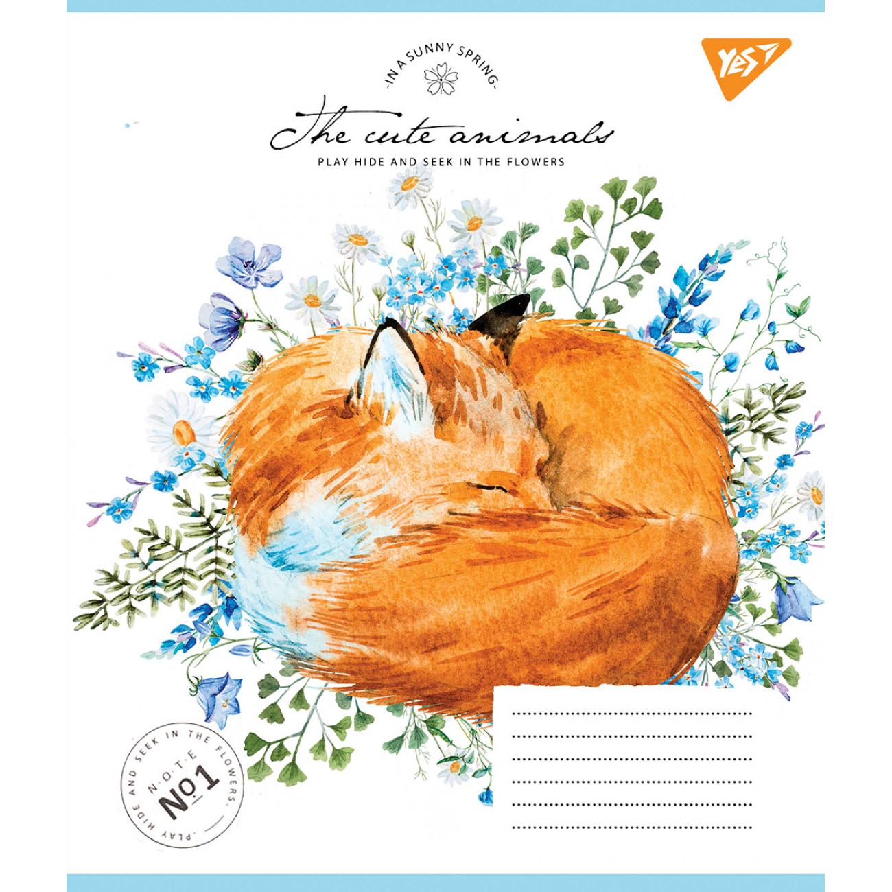 Зошит 18арк. лін. YES Sunny spring №766998(25)(400) — фото товару | Канцелярський Сад