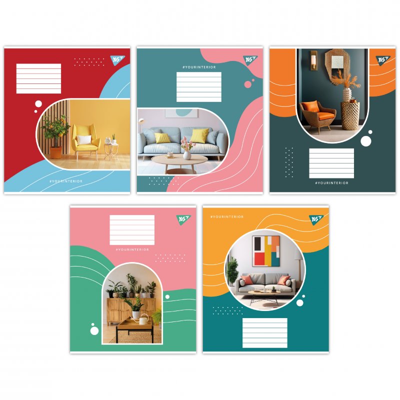 Зошит 96арк. лін. YES Your interior №767182(5)(120) — фото товару | Канцелярський Сад