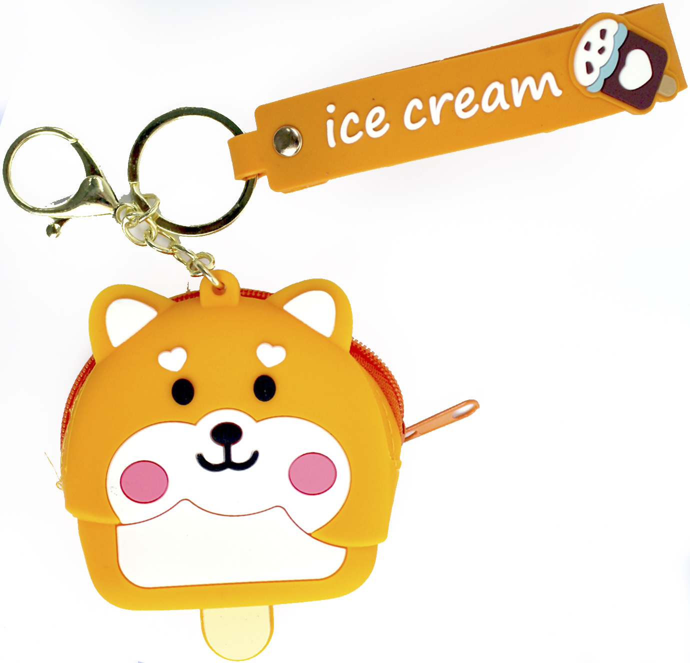 Гаманець дит. силікон,застібка-блискавка,брелок15см,4 кольор.,в кульку9х7,5х2см №1-95(120) — купити | Канцелярський Сад