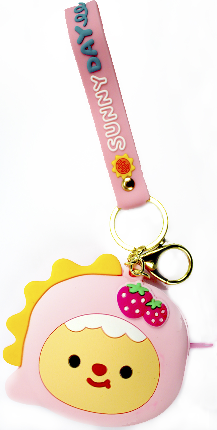 Гаманець дит. силікон,застібка-блискавка,брелок14см,4 кольор.,в кульку8,5х7х3см №1-98(120) — купити | Канцелярський Сад