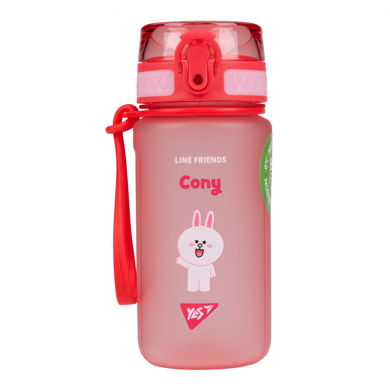 Пляшка для води пласт. "Yes" 500мл Line friends софт тач №708182(25) — фото товару | Канцелярський Сад