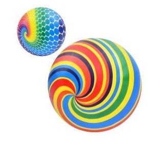 М'яч дитячий 9" веселка,60гр №MS3730(10)(240) — купити | Канцелярський Сад