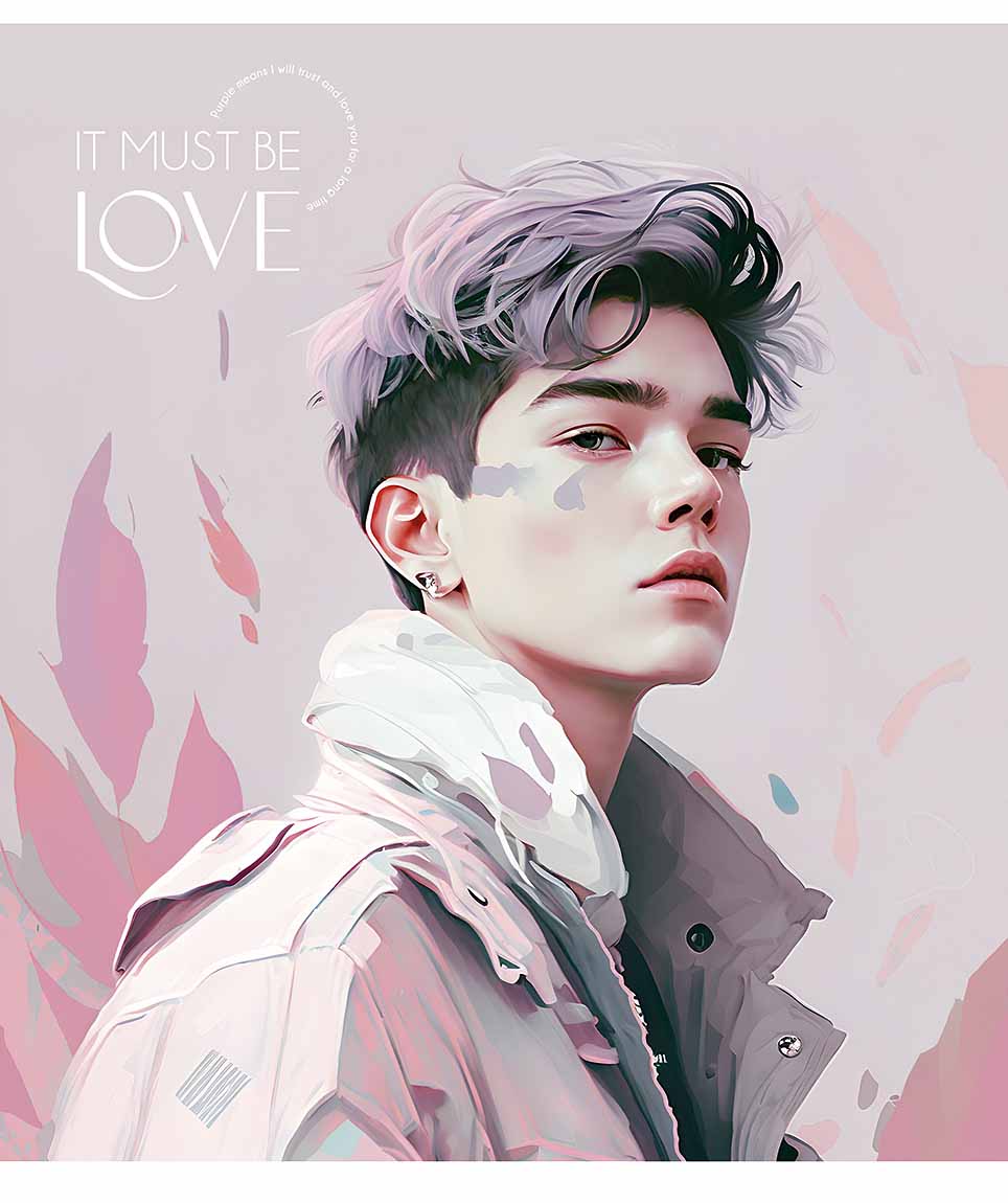 Зошит 36арк. кліт. Школярик "It must be love" виб. УФ-лак №036-3290K(20)(120) — фото товару | Канцелярський Сад