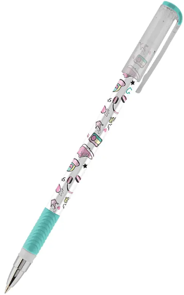 Ручка кульк. "Kite" №K24-032-1 Girl Power синя(28)(1260) — фото товару | Канцелярський Сад