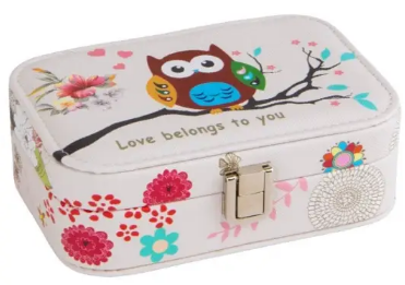 Скринька шкірзам. "Совушки" 10х15х5см №9065-007 — фото товару | Канцелярський Сад