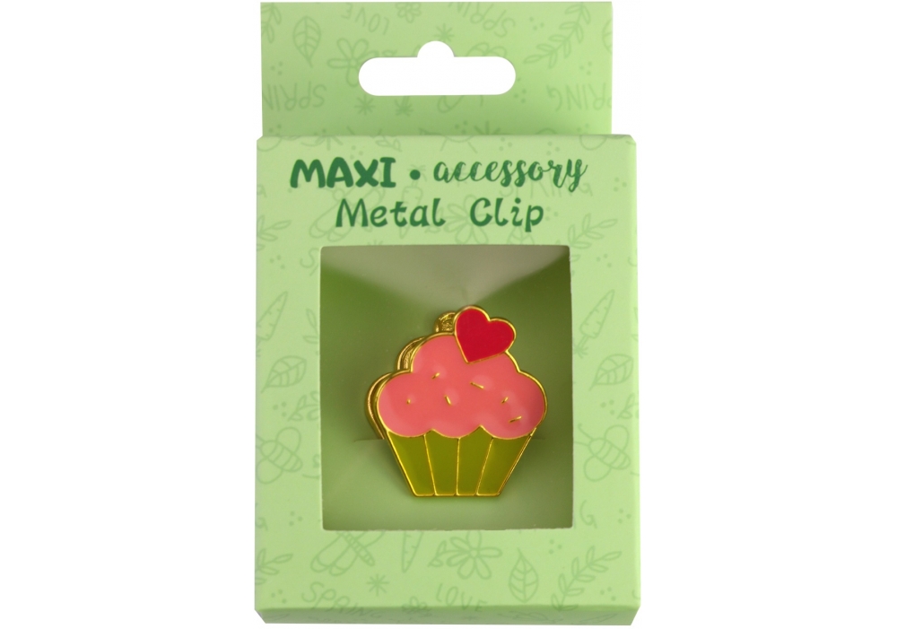 Біндер-закладинка "Maxi" №MX81807 металева(20) — фото товару | Канцелярський Сад