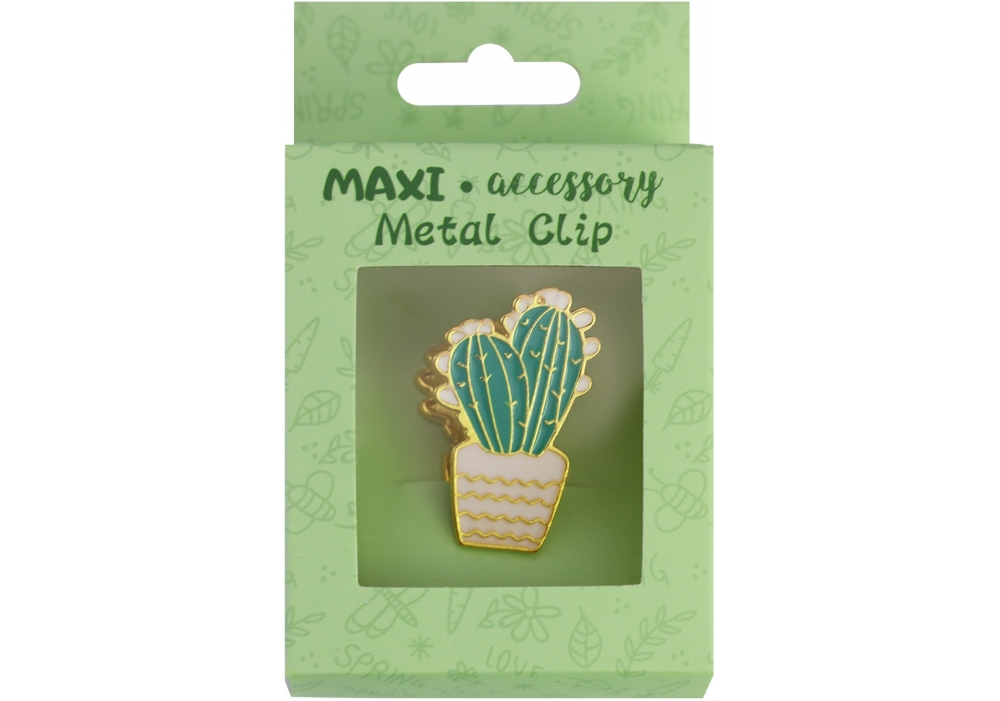 Біндер-закладинка "Maxi" №MX81808 металева(20) — фото товару | Канцелярський Сад