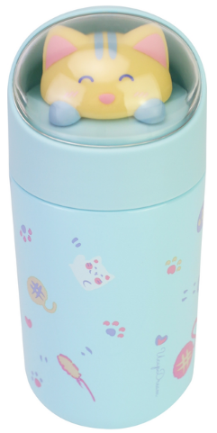 Термопляшка метал. 0,28л "Maxi" блакитна №U-6180-11 — фото товару | Канцелярський Сад