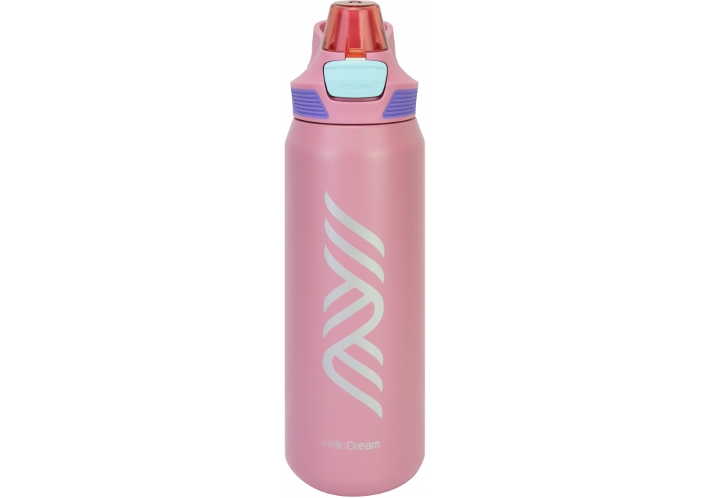 Термопляшка метал. 0,78л "Optima" Dreamliner рожева №H-6326-09 — фото товару | Канцелярський Сад