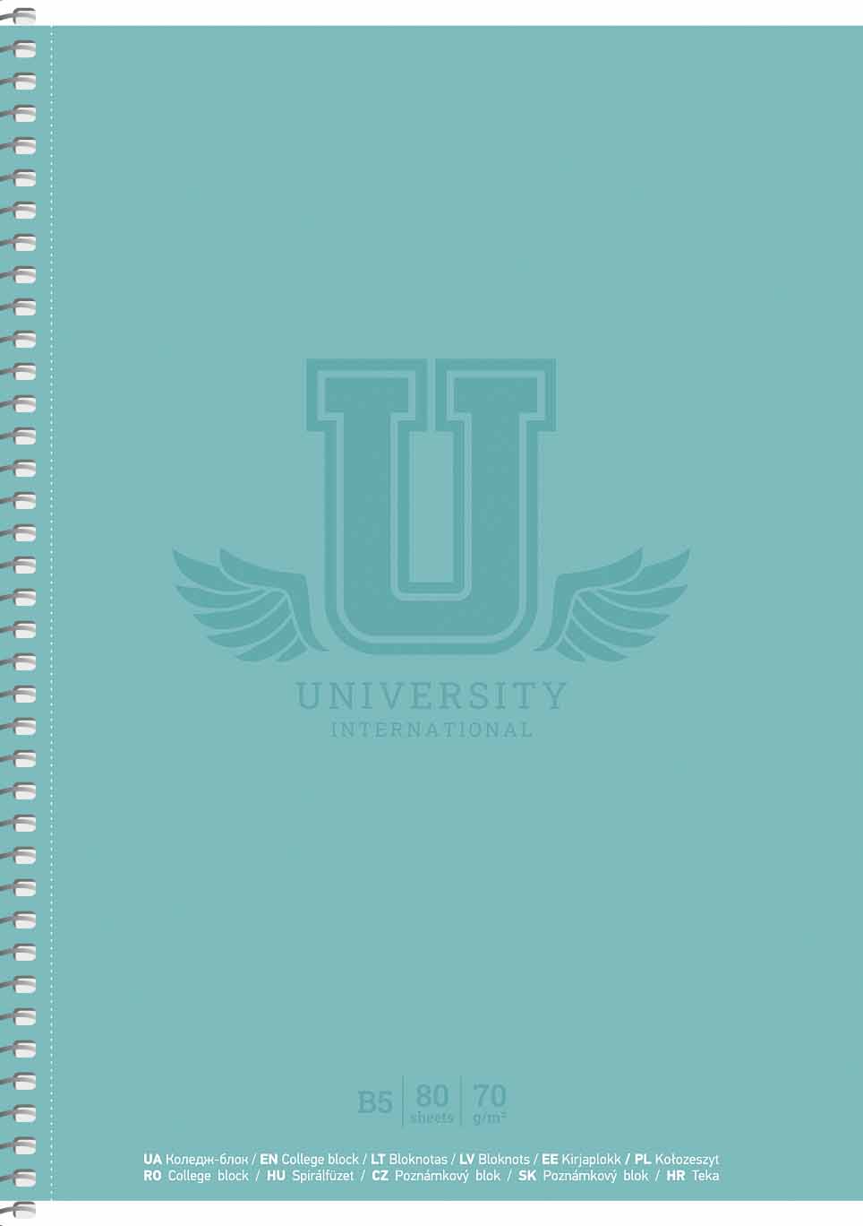 Коледж-блок В5 80арк. кліт. мат. лам..,білий блок,мат.лам. №B5-080-6525K/Школярик/(4) (64) — фото товару | Канцелярський Сад