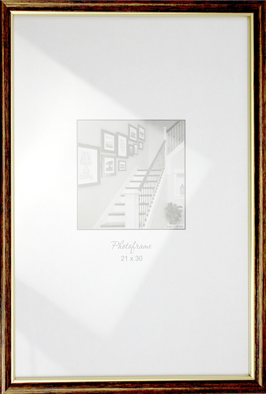 Фоторамка 21х30 №1MK-116 бронза, золота оторочка(22) — фото товару | Канцелярський Сад