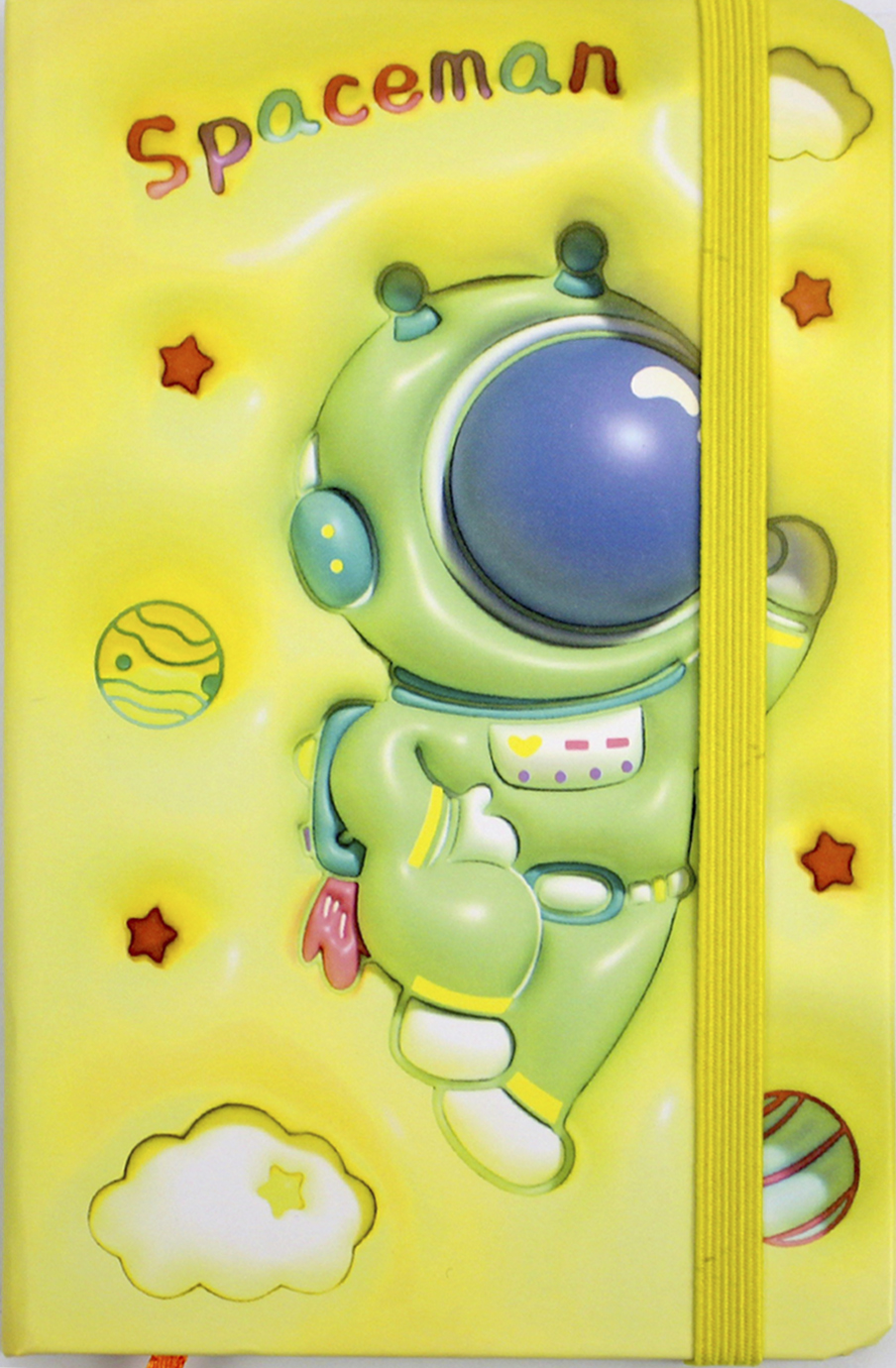 Блокнот А5 80арк. "Astronaut" тв. обкл.,на резинці мікс №761346ML — фото товару | Канцелярський Сад