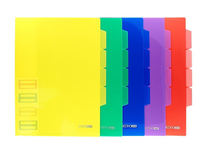 Папка-куточок "Economix" №E31154 А4 глянець,асорті — фото товару | Канцелярський Сад