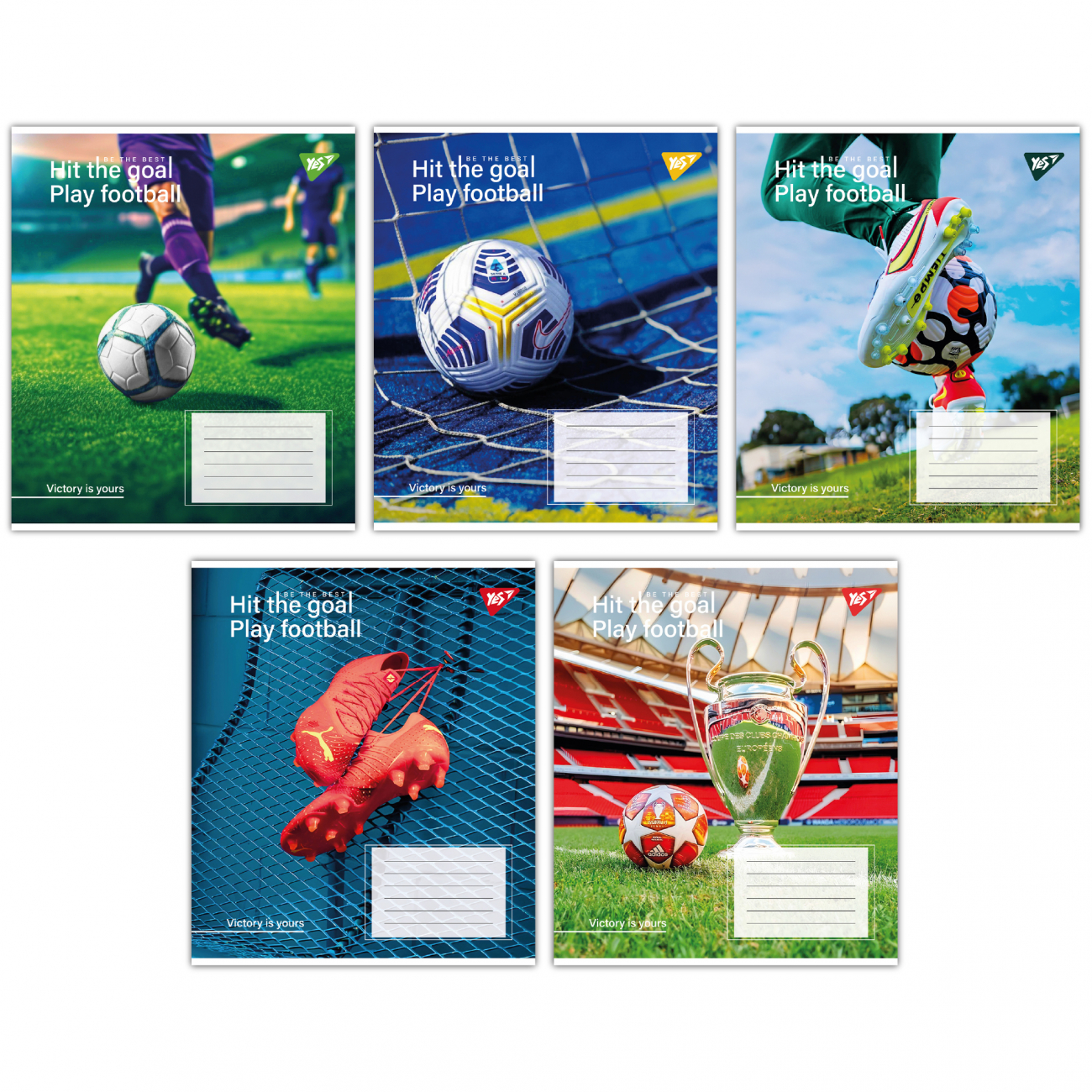 Зошит 96арк. кліт. YES Hit the goal №767418(5)(120) — фото товару | Канцелярський Сад