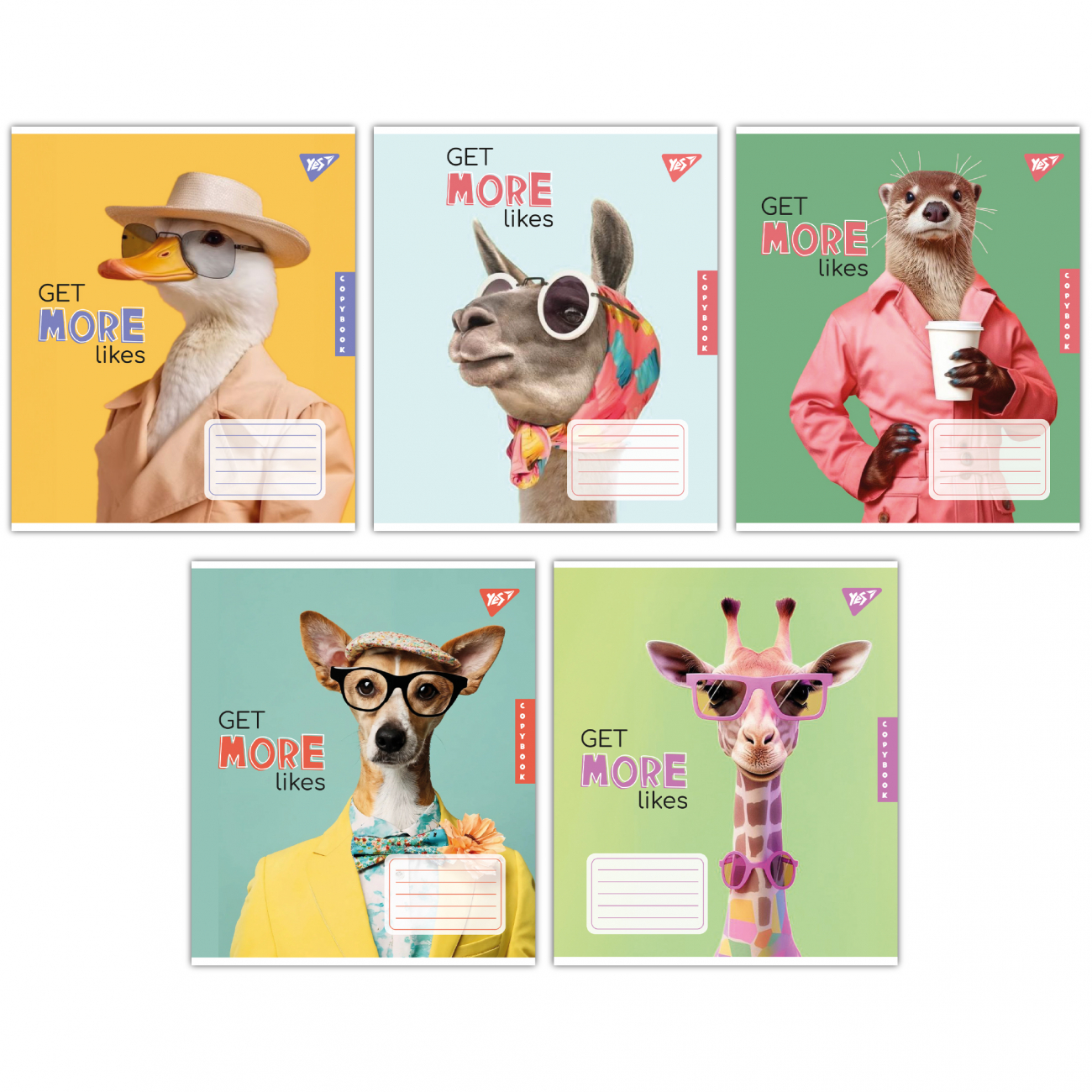 Зошит 36арк. лін. YES Get more likes №767351(15)(240) — фото товару | Канцелярський Сад