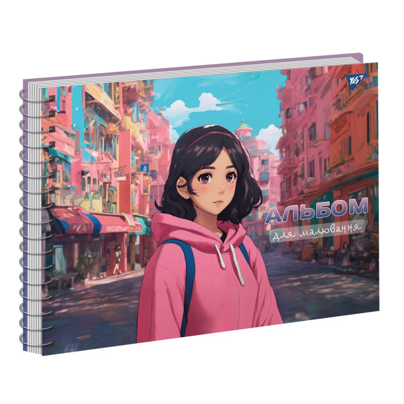 Альбом для малюв. на пруж. 30/100 А4 "Girls" №130570/Yes/(3)(39) — купити | Канцелярський Сад