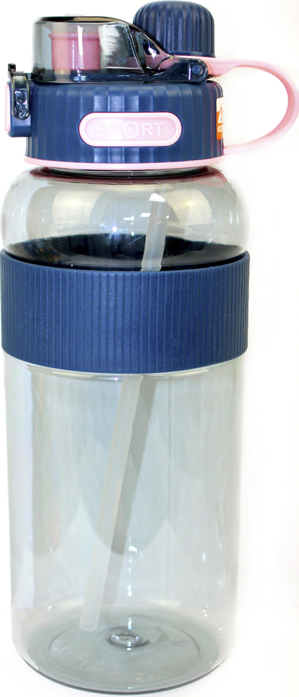 Пляшка для води пласт."Optima" 1500мл темно-синя №O51976 — фото товару | Канцелярський Сад