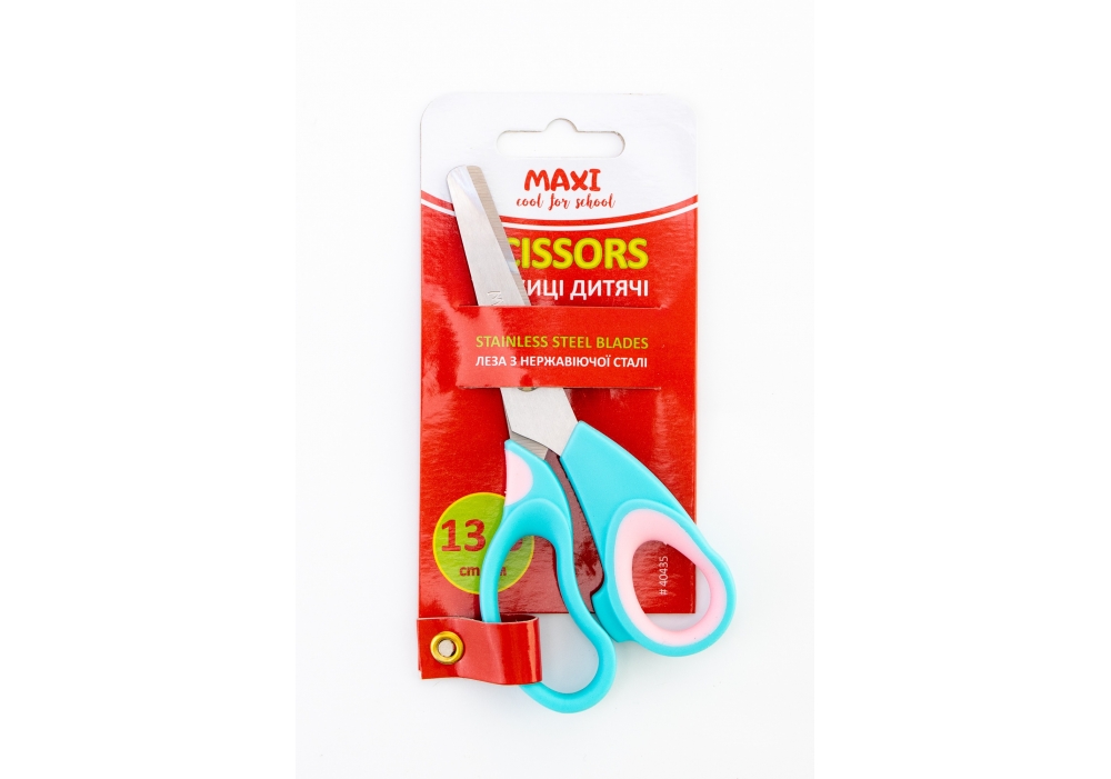 Ножиці дит. "Maxi" №MX40435 13,6см(12)(288) — фото товару | Канцелярський Сад