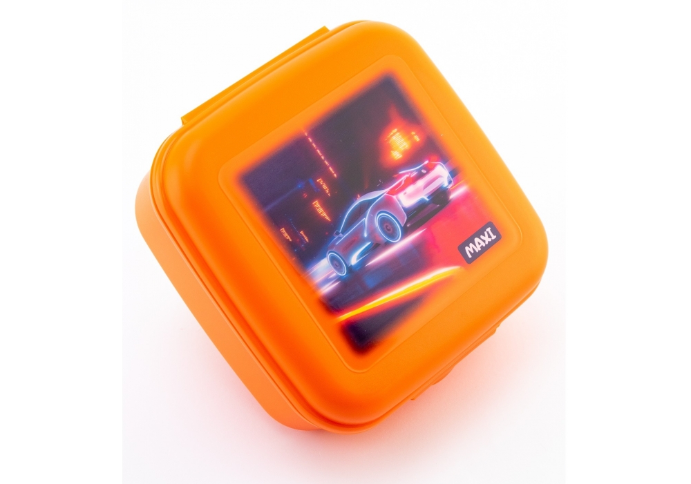 Ланч бокс пласт. "Maxi" 850мл помаранчевий №MX98120(15) — фото товару | Канцелярський Сад