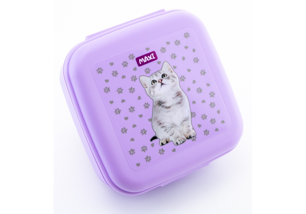 Ланч бокс пласт. "Maxi" 850мл бузковий№MX98121(15) — фото товару | Канцелярський Сад