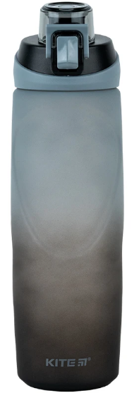 Пляшка для води пласт. "Kite" 750мл сіро-чорна №K24-1200-1(12) — фото товару | Канцелярський Сад
