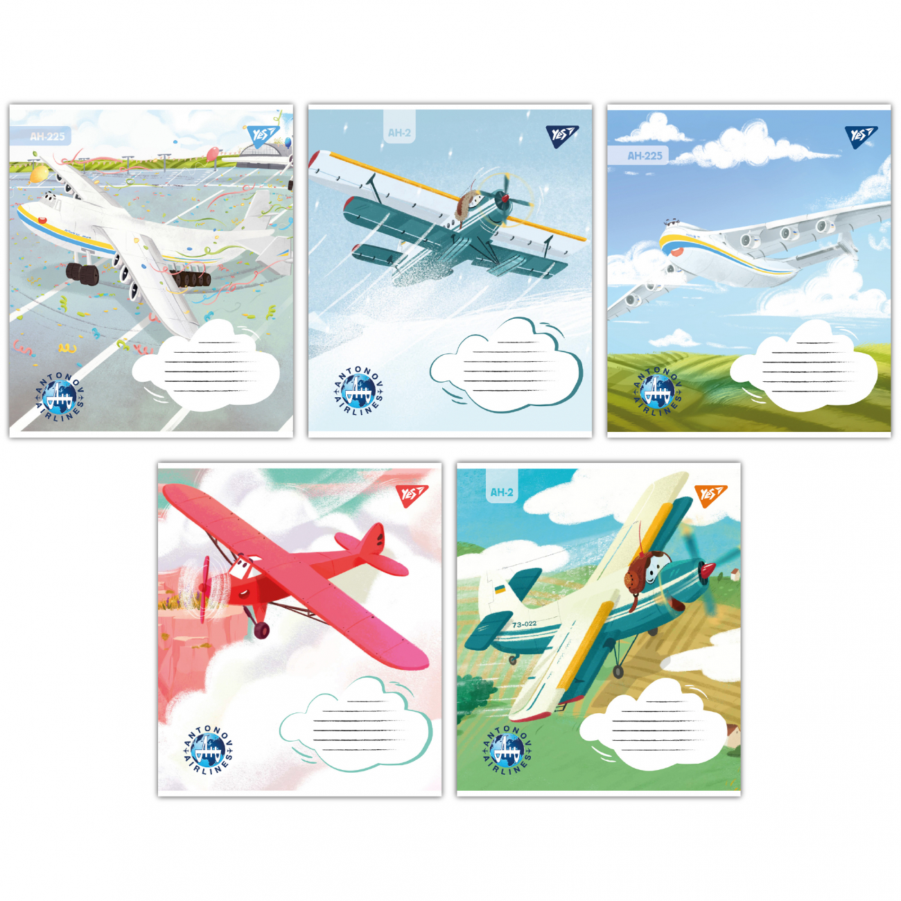 Зошит 12арк. кліт. YES Антонов №767427(25)(500) — фото товару | Канцелярський Сад