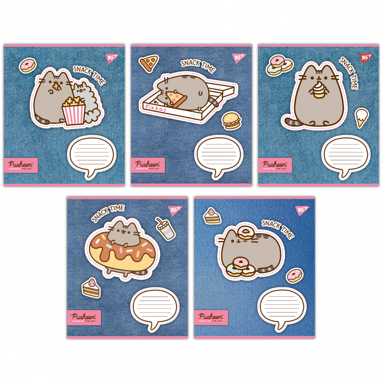 Зошит 12арк. лін. YES Pusheen. Snack time №767229(25)(500) — фото товару | Канцелярський Сад
