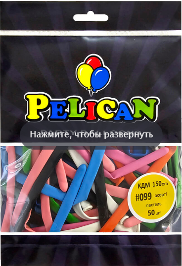 Кулька-конструктор 150 мікс пастель №822099/Pelican/(50)(250) — фото товару | Канцелярський Сад