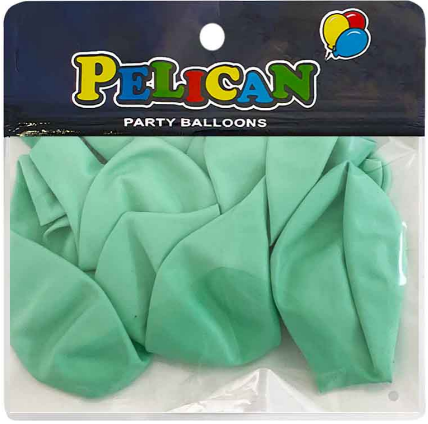Набір кульок повітр. латексних 10"/25см макарун зелений 10шт №811202/202/Pelican/(5) — фото товару | Канцелярський Сад