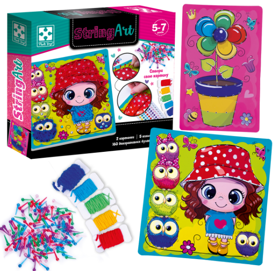 Набір для творч. "Стрінг арт. Сонячна прогулянка" №VT4501-20(10) — фото товару | Канцелярський Сад