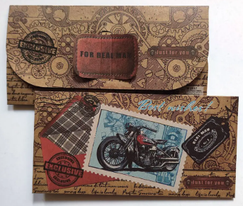 Конверт для грошей крафт "Bike" крафт №2817/Фоліо/(25) — купити | Канцелярський Сад