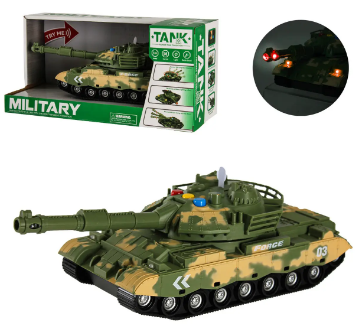 Військова техніка,Танк,на бат.-ці,світло, звук.,в кор-ці,33,5х16х14см №WH1225C-1(30) КІ — купити | Канцелярський Сад