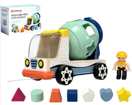 Іграшка дерев'яна Бетонозмішувач сортер №121095/Top Bright/(6) — фото товару | Канцелярський Сад