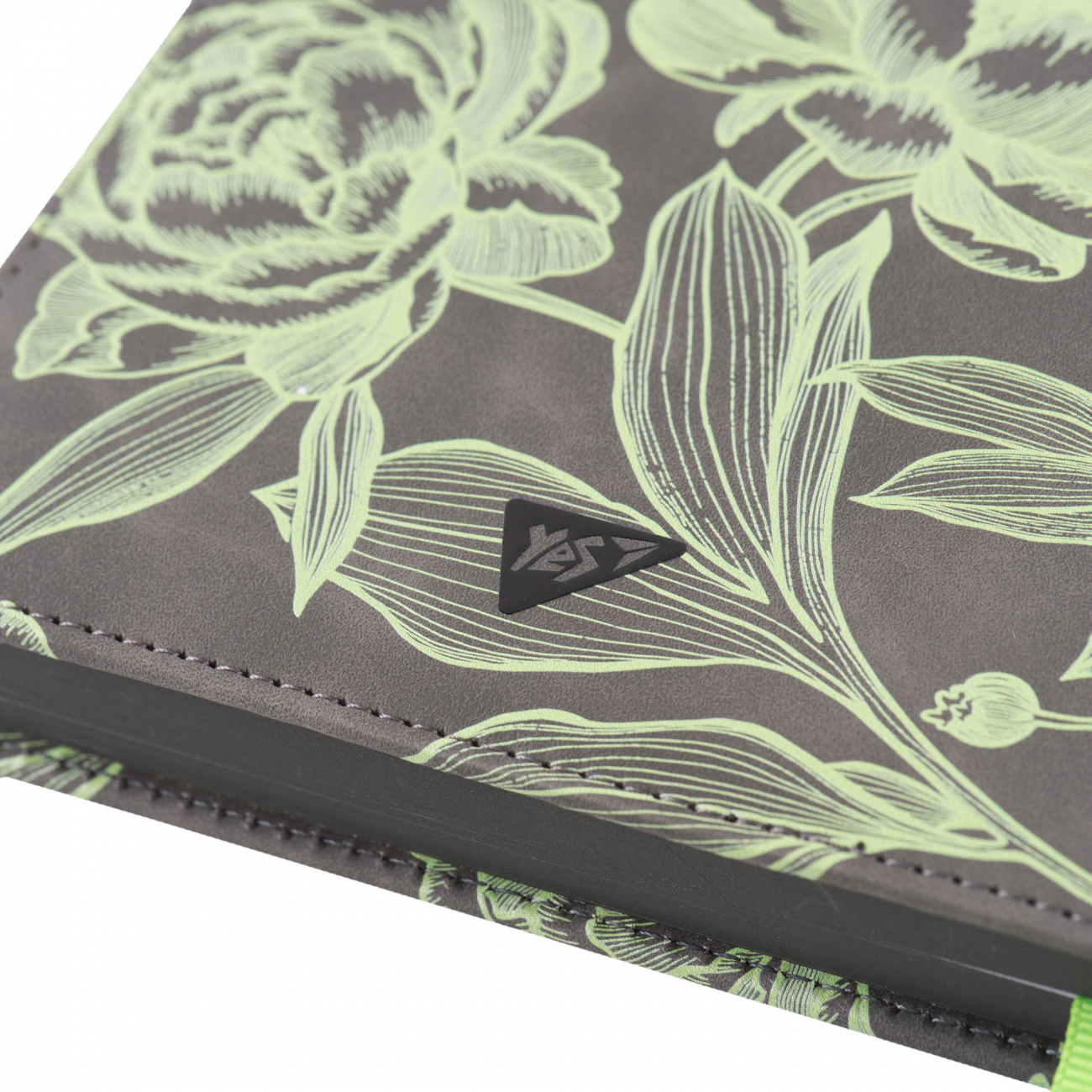 Щоден. А5 "Yes" недат 160арк. лін. "Giardino" тв. обкл.,сірий №252605 — фото товару | Канцелярський Сад