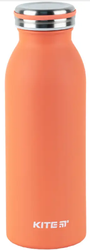 Термос метал. 0,45л "Kite" персиковий №K24-1208-1(30) — фото товару | Канцелярський Сад