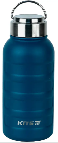 Термос метал. 0,75л "Kite" темно-синій №K24-1205-1(30) — фото товару | Канцелярський Сад